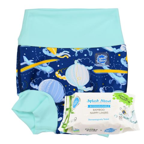 Up in the Air Happy Nappy Duo and Liners Bundle