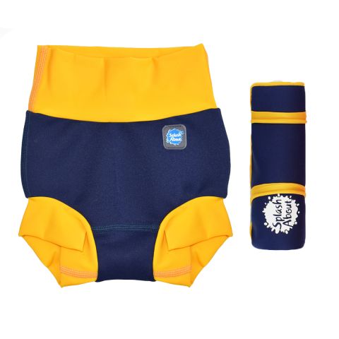 Happy Nappy Navy Yellow and Changing Mat Navy Bundle