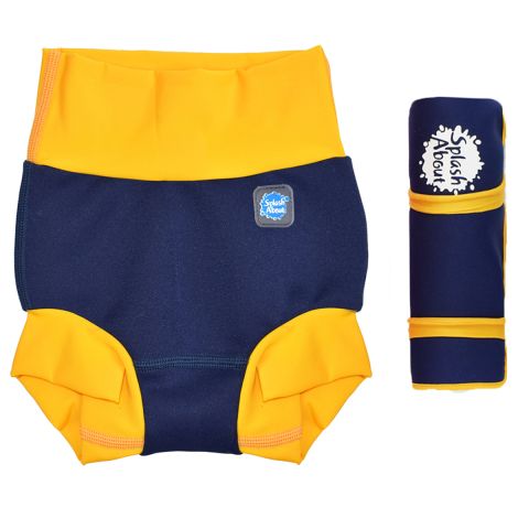 Happy Nappy Duo Navy Yellow and Changing Mat Navy Yellow
