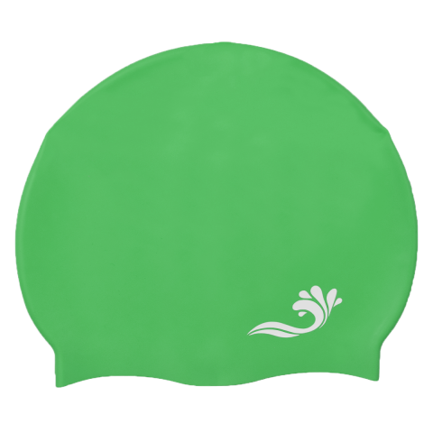 Silicone Swim Hat Green