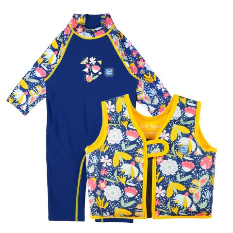 Garden Delight Go Splash Swim Vest and Toddler UV Suit Bundle