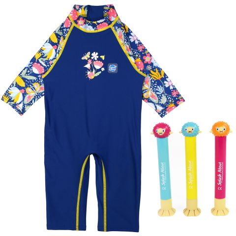 Toddler UV Suit Garden Delight & Dive Toys
