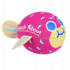 Neoprene Pufferfish Splash Balls Purple