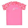 Short Sleeve Rash Top Pink Blossom
