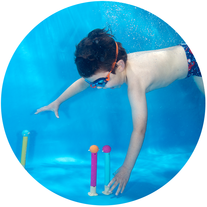 Fun Sinking Pool Sticks & Rings for Underwater Swim Activities Diving Pool Toys for Kids & Swimming Pool Games 4 Pool Dive Rings & 4 Pool Dive Sticks in Assorted Colors Deep Down Divers Bundle 