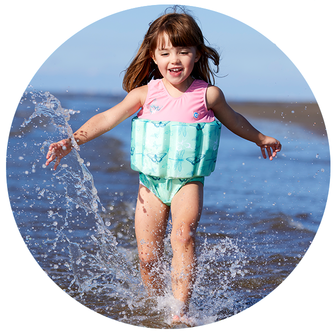 Swimwear Alyberry Toddler Children Float Suit with adjustable buoyancy 