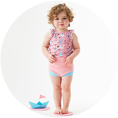 Splash About Happy Nappy Baby & Toddler Costume/ Swimwear Sun Safe 0-36 Months 